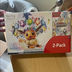 Pokemon Prismatic Evolutions Elite Trainer Box with Eevee Design